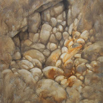 huile sur carton marouflé sur bois 120 x 80 cm