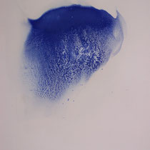 Remous du diable - Résine et pigments sur papier marouflé sur carton (détail)