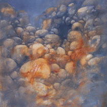 huile sur carton marouflé sur bois 120 x 80 cm