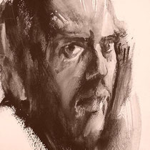 Encre de chine et gouache sur papier (détail)