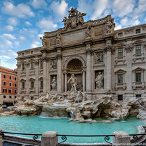 Trevi fountain centered with Ocean, the father of all springs