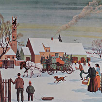 "Der Brautwagen  im Winter"