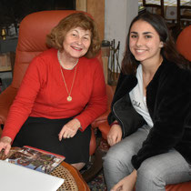 avec la Présidente de l'AMEJDAM, Association pour la Mémoire des Enfants Juifs dees Alpes Maritimes