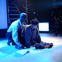 Macbeth nach Shekespeare_Workshop // Theatre Conspiracy & GasHeart Theatre // set and lighting design Jerguš / director Quinn Harris / projection design Flick Harrison / costume design Shawna Picken  