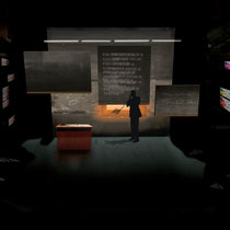 Bashir Lazhar // Pi Theatre // set and lighting design Jerguš / director Richard Wolfe / costume design Barbara Clayden / projection design Jamie Nesbitt 