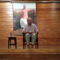 June 2015 : Bill giving a talk in the Meeting Place at the Meher Center, Myrtle Beach, SC. Photo taken by Anthony Zois