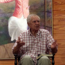 June 2015 : Bill giving a talk in the Meeting Place at the Meher Center, Myrtle Beach, SC. Photo taken by Anthony Zois