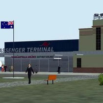 1963 - Artist impression of the airport terminal