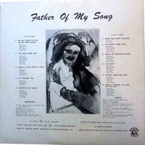 Father Of My Song - back cover ( LP )