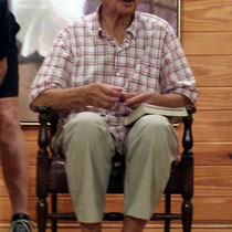 June 2015 : Bill giving a talk in the Meeting Place at the Meher Center, Myrtle Beach, SC. Photo taken by Anthony Zois
