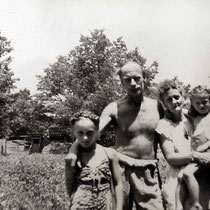 June 1949, New Jersey - Ross Family ( L-R ) Margarita, Kenneth, Josephine, Rosemary and Anne. Photo Courtesy of Anne Ross. Image edited by Anthony Zois