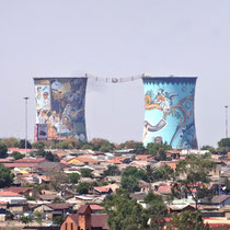 Blick auf Soweto und Orlando Towers