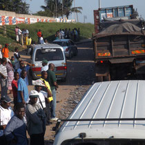 Verkehrschaos in Maputo