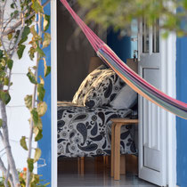 Blue room  from the garden at Onda Vicentina Algarve