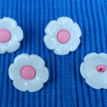 Blütenknöpfe *weiß-rosa*