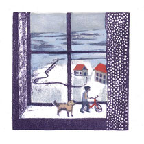 FENSTER | Lithografie, handkoloriert | lithography, hand colored | 2015-17