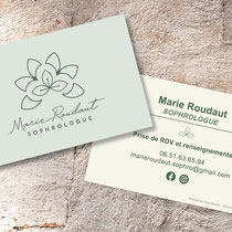 Carte de visite - Marie Roudaut - Sophrologue