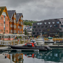 Tromsö Stadtzentrum + Hafen