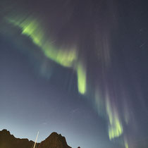 Polarlicht am Hafen von Svolvaer