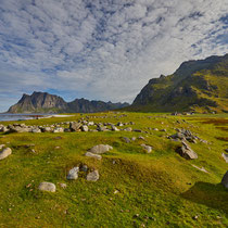 Wanderung zwischen Uttakliev und Haukland-Beach