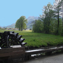 Wasserrad in 83229 Aschau am Moorbad (Foto: Touristinfo Aschau)