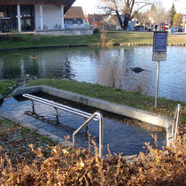 Kneippanlage in 88316 Isny (Württembergisches Allgäu) , gegenüber Kurhaus