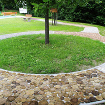 Barfussweg in 91220 Schnaittach- Henselbühl (Foto: Reinhold Hopf- Kneippverein)