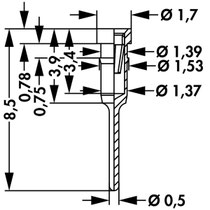 SK 17 G ソケットピン 外観図