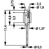 MK 31  2.54mmピッチ 連結ソケット　図面