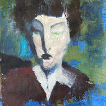 Die Britin - ACRYL auf Papier, 40 x 60 cm/ nicht verfügbar