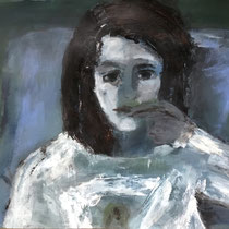 Mädchen  - ACRYL auf Papier, 40 x 60 cm