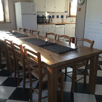 la salle à manger les Mollières Ferme Relais de la Baie de Somme gîtes de groupe baie de somme