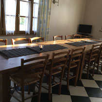 la salle à manger les Mollières Ferme Relais de la Baie de Somme gîtes de groupe baie de somme