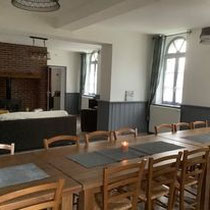 Salle à manger gîte La Baie de Somme Ferme de la Baie de Somme hébergement groupe