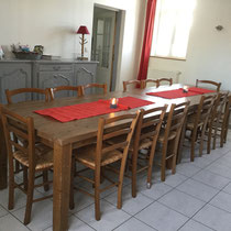 la salle à manger Les Prés Salés Ferme Relais de la Baie de Somme gîtes de groupe baie de somme