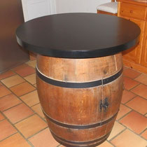 Plateau table - pied tonneau