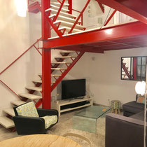 Escalier et rampe acier