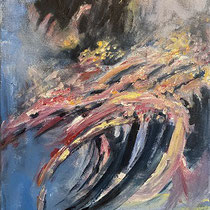 Wie ein wilder Stier 100 x 50 cm | 600,- €