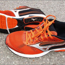 Der 'Wave Sayonara 3' von Mizuno in der Marathonvorbereitung.