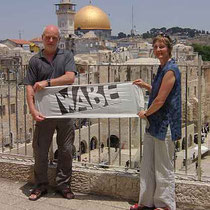 Reini und Sigrid in Jerusalem