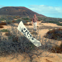 Gert Gampe auf der Canarischen Insel La Graciosa