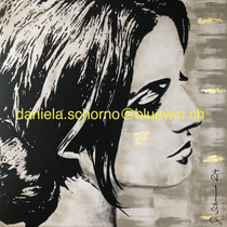 Bild von Daniela Schorno: 100 x 100 Seitenanblick mit Haarbüschel