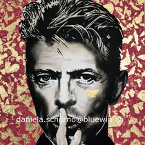 Bild von Daniela Schorno: Bowie pink 70 x 70