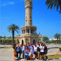 Malignani students with their Turkish friends in Izmir (Smirne)