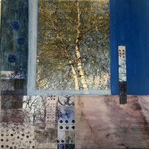 30 x 30 cm Mixedmedia Fototransfer Collage Acryl auf Leinwand CHF 630
