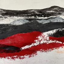 50 x 50 cm Mixedmedia Beton Stukko Sand Acryl auf LW CHF 1050