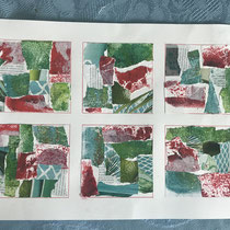 Collage 6 52 x 38 cm CHF 950 mit Rahmen