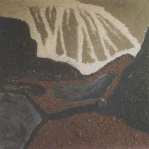 Bild b) 100 x 100 cm Vulkangestein v. Kanarischen Inseln CHF 2100 