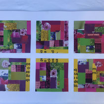 Collage 3 52 x 38 cm CHF 950 mit Rahmen