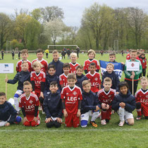 Unsere Jungs mit dem Team von Hertha BSC Berlin